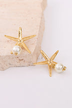 İncili Yıldız Küpe