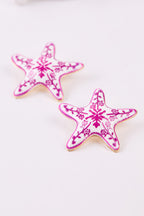 Z. Model Çini Deniz Yıldızı Küpe