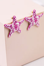 Z. Model Çini Deniz Yıldızı Küpe