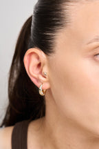 Xuping Taşlı Desen Küpe