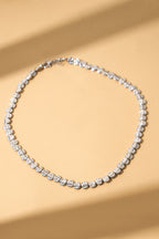 Çelik Gümüş Dokulu Kolye