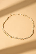 Çelik Gold Dokulu Kolye