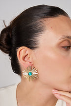 Altın Kaplama Flov Küpe