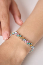 Rodyum Kaplama Özel Seri Taşlı Bileklik