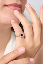 Taşlı Serçe Parmak Yüzük