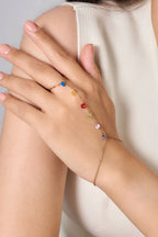 Renkli Taşlı 316L Çelik Şahmeran