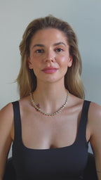 VIP Özel Seri Zirkon Taşlı Çift Renkli Yonca Kolye