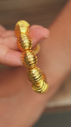 Altın Kaplama Caterpillar Bileklik