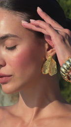 Altın Kaplama Özer Seri Fla Küpe