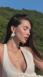 Özel Seri Tasarım Çiçek Küpe